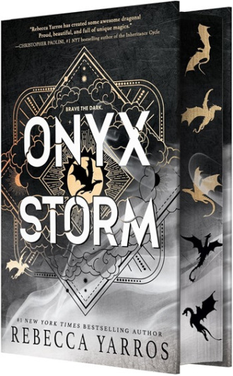 Book cover of Onyx Storm by Rebecca Yarros